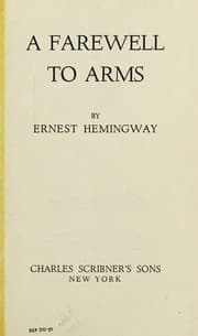 Couverture du livre A Farewell to Arms